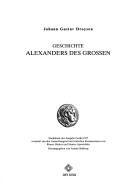 Cover of Geschichte Alexanders des Grossen by Johann Gustav Bernhard Droysen