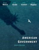 Front cover of American government by Susan Welch
