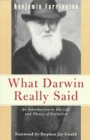 Cover of What Darwin really said by Benjamin Farrington