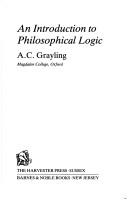 Cover of An introduction to philosophical logic by A. C. Grayling