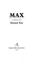 Cover of Max by Howard Fast