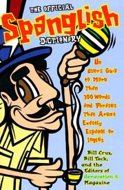 Front cover of The official Spanglish dictionary by Bill Cruz