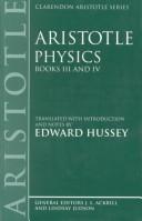 Front cover of Aristotle's Physics, books III and IV by Aristotle