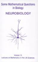 Front cover of Some mathematical questions in biology, neurobiology by Symposium Some Mathematical Questions in Biology (16th 1982 Washington, D.C.)