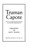 Cover of Truman Capote by Marie Rudisill