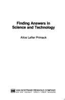 Front cover of Finding answers in science and technology by Alice Lefler Primack