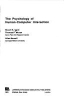 Front cover of The psychology of human-computer interaction by Stuart K. Card