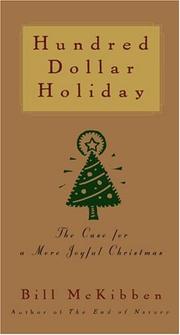 Front cover of Hundred dollar holiday by Bill McKibben
