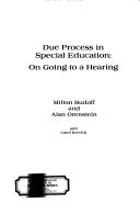 Cover of Due process in special education by Milton Budoff