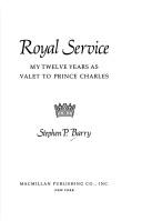 Cover of Royal service by Stephen P. Barry