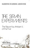 Cover of The Sirian experiments by Doris Lessing