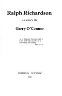 Cover of Ralph Richardson by Garry O'Connor