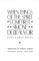 Front cover of Quand prime le spirituel by Simone de Beauvoir