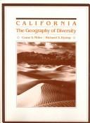 Front cover of California, the geography of diversity by Crane S. Miller