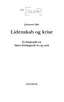 Cover of Lidenskab og krise by Johannes Sløk