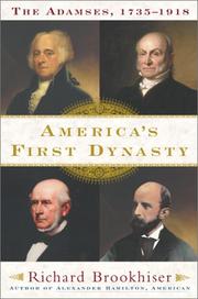 Cover of America's first dynasty by Richard Brookhiser