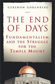 Cover of The End of Days by Gershom Gorenberg