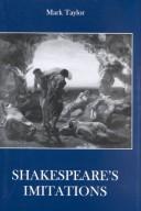 Cover of Shakespeare's imitations by Taylor, Mark