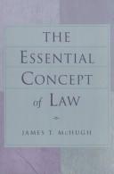Front cover of The essential concept of law by McHugh, James T.