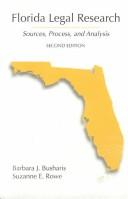 Front cover of Florida legal research by Barbara J. Busharis