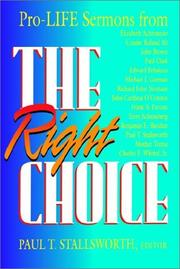 Cover of The right choice by Paul Stallsworth