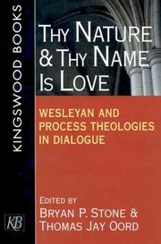 Front cover of Thy nature and thy name is love by Bryan P. Stone