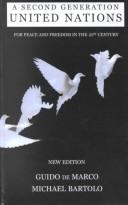 Cover of A second generation United Nations by Guido De Marco