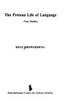 Cover of The protean life of language by Regi Siriwardena