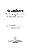 Cover of Numbers, their iconographic consideration in Buddhist and Hindu practices by Fredrick W. Bunce