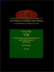 Cover of The New Interpreter's Bible by Abingdon Press