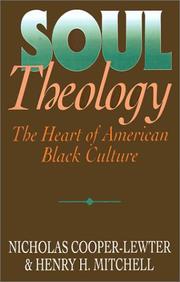 Front cover of Soul theology by Nicholas C. Cooper-Lewter