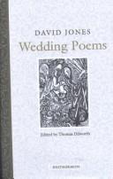 Cover of Wedding poems by Jones, David