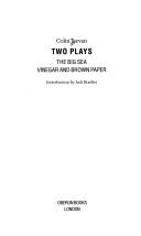 Cover of Two plays by Colin Teevan