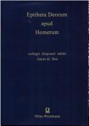 Cover of Epitheta deorum apud Homerum by Dee, James H.