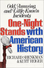 Front cover of One-night stands with American history by Richard Shenkman