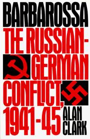 Cover of Barbarossa by Alan Clark