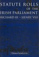 Front cover of Statute rolls of the Irish Parliament by Ireland. Parliament.