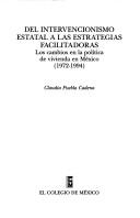 Front cover of Del intervencionismo estatal a las estrategias facilitadoras by Claudia Puebla Cadena