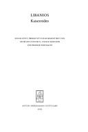 Cover of Speeches by Libanius