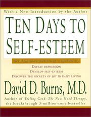 Front cover of Ten days to self-esteem by David D. Burns
