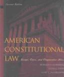 Front cover of American constitutional law by Donald P. Kommers
