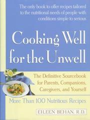 Front cover of Cooking well for the unwell by Eileen Behan