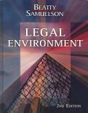 Front cover of Legal environment by Jeffrey F. Beatty