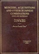 Front cover of Mergers, acquisitions and other business combinations by Thomas Lee Hazen