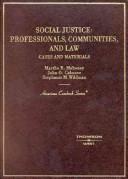 Front cover of Cases and materials on social justice by Martha R. Mahoney