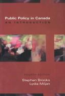 Cover of Public policy in Canada by Stephen Brooks