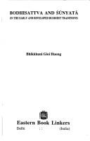 Cover of Bodhisattva and Śūnyatā in the early and developed Buddhist traditions by Gioi Huong Bhikkhuni
