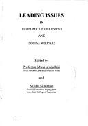 Cover of Leading issues in economic development and social welfare by Sa'idu Sulaiman