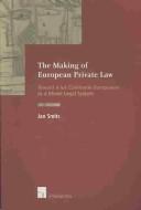 Cover of The making of European private law by J. M. Smits