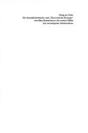 Front cover of Die Sexualitätstheorie und "Theoretische Biologie" von Max Hartmann in der ersten Hälfte des zwangisten Jahrhunderts by Heng-An Chen
